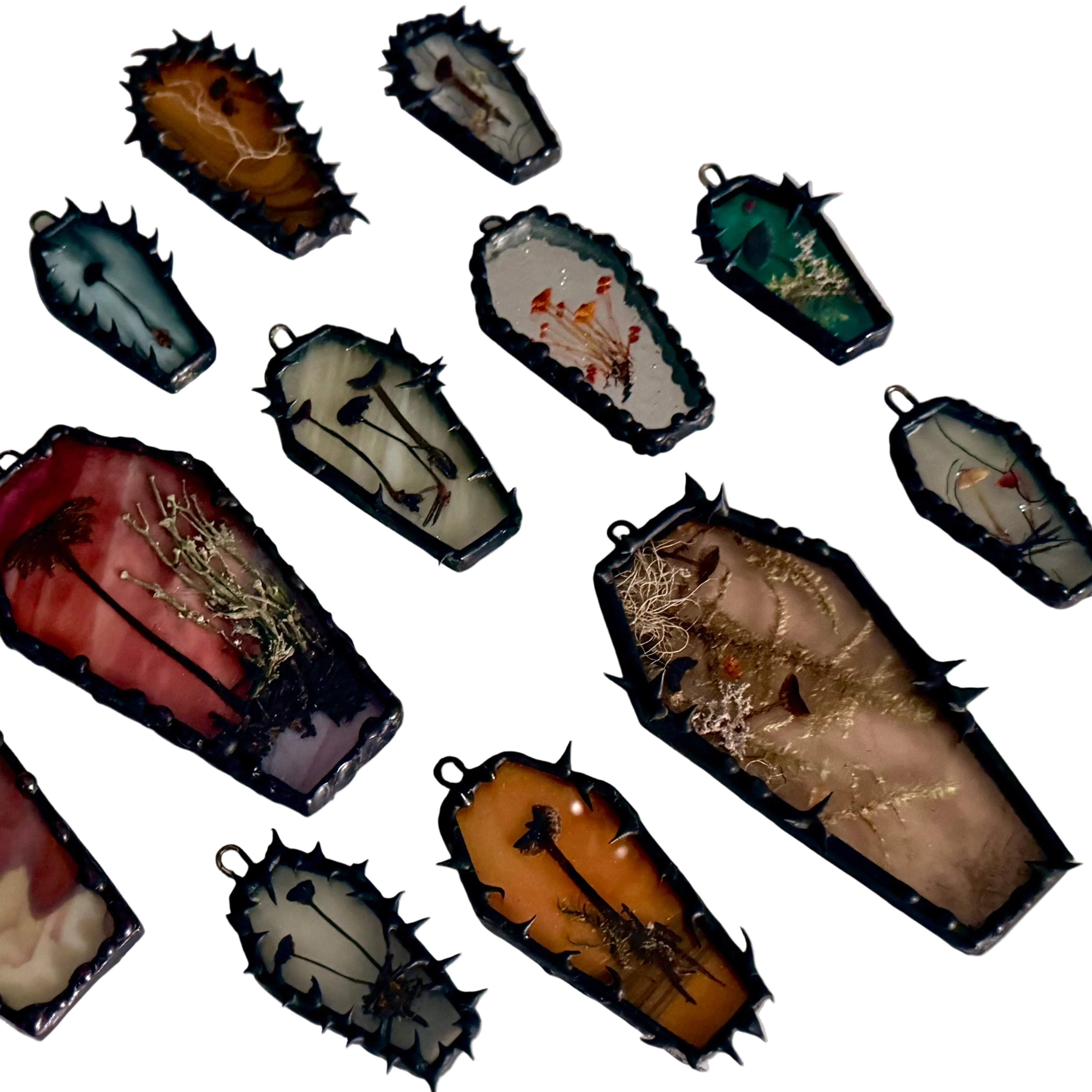 Custom wildcrafted flora coffin - made to order