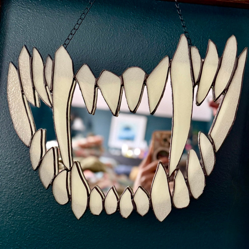 Classic fangs mirror - made to order