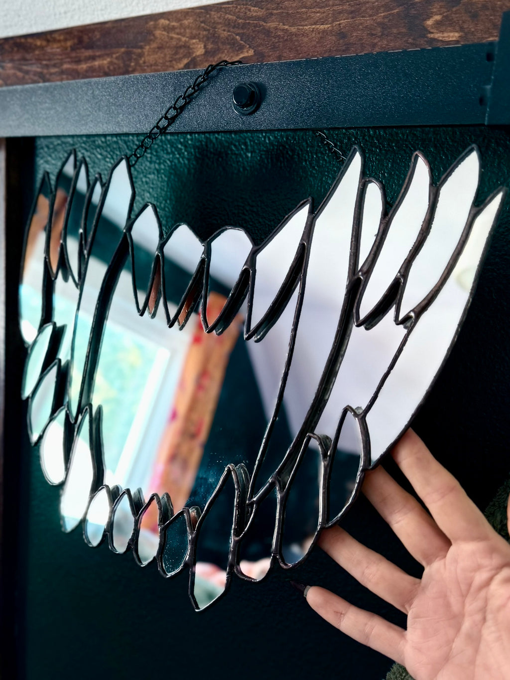 Classic fangs mirror - made to order